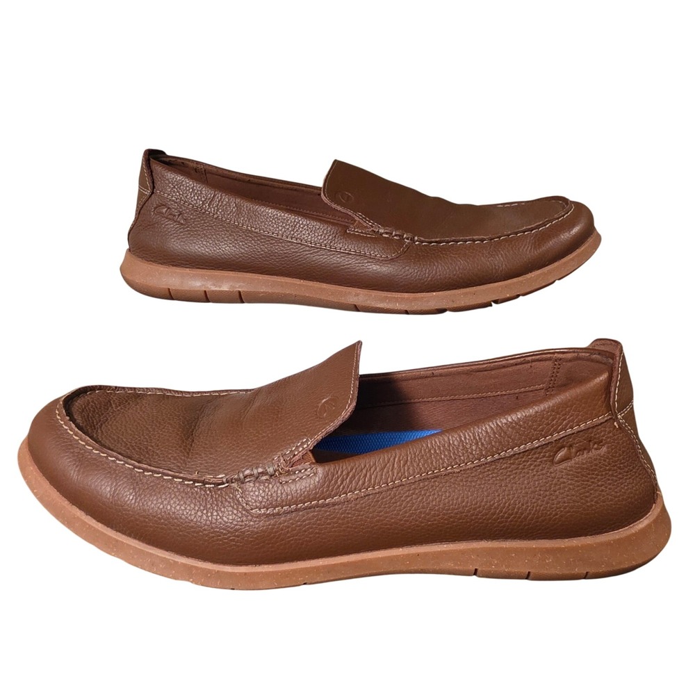 Clarks Collection Mens Loafers Leather‎ Slip On Casual Comfort Driving Shoes